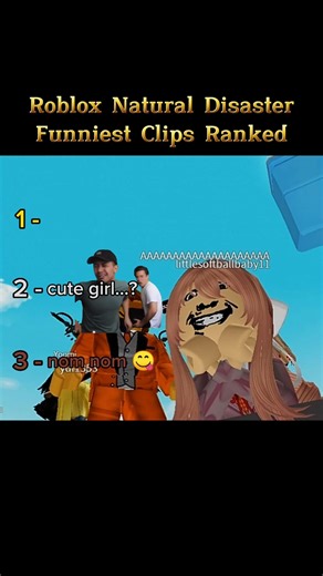 Roblox Natural Disaster Funniest Clips Rank 😂