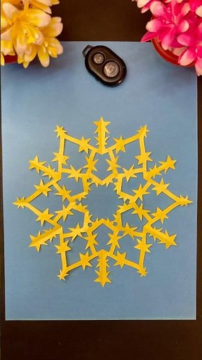 Stunning Paper Cutting Art Design | DIY Geometric Snowflake Decoration #papercutting