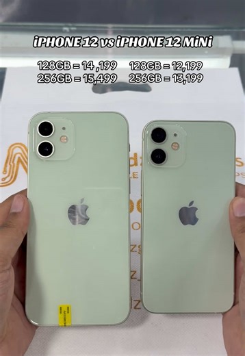 iPHONE 12 vs iPHONE 12 MiNi #iphone12 #gadgets #legit💯 #nadzgadgets