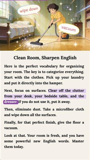 🧹 Clean Room, Sharpen English | Daily English with Mr. Shark #english