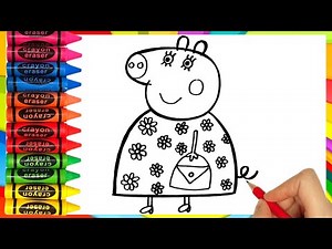 How To Draw Mummy Pig From Peppa pig || Draw Peppa Pig | Drawing For Kids
