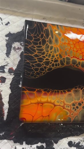 Explosive Colors in Fluid Art Painting