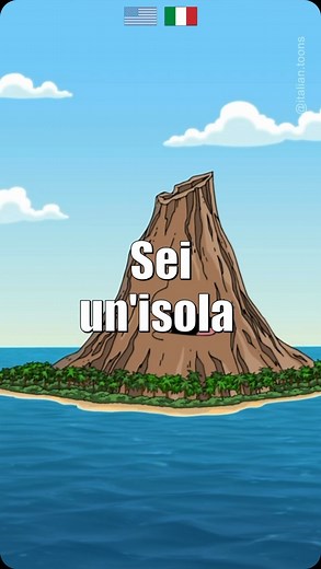 Learn Italian with Cartoons | Italian with cartoons. Impara l’inglese con i cartoni. 🇮🇹 Sei un’isola molto carina. 🇺🇸 I just think you’re a really cool island. 🇮🇹 E mi... | Instagram