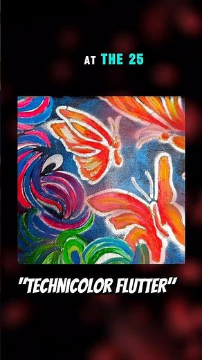 Technicolor Flutter | Neon Butterfly Painting Process • $25 Art Show (Miami Art Week)