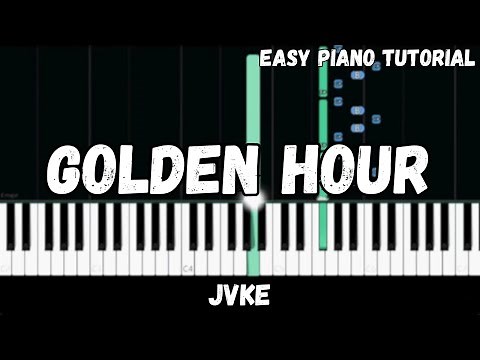 JVKE - Golden Hour (Easy Piano Tutorial)
