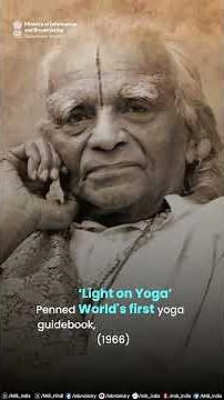Honouring B. K. S. Iyengar - a true legend for his timeless contributions to wellness and yoga.