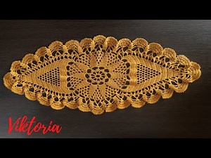 Tutorial Uncinetto: Centrino ovale "Petalo" all'uncinetto - Parte 2/2