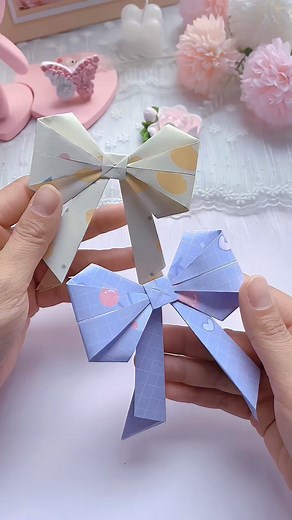 Title: "Versatile Bow Origami Tutorial: Simple and Beautiful" Hashtag: #OrigamiTutorial #HandmadeDIY #ParentChildHandicraft #BowKnotTutorial #BowKnotOrigami paper craft | paper craft ideas