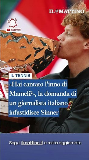 «Hai cantato l'inno di Mameli?», la domanda di un giornalista italiano infastidisce Sinner