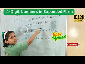 4-Digit Numbers in Expanded Form | How to Write a 4-Digit Number in Expanded Form? |#maths#education