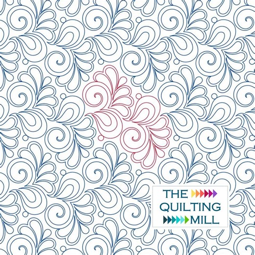 Virtuoso - Feather Digital Quilting Pantograph | Elegant Longarm Quilting Pattern for Timeless Quilts - Etsy