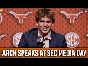 Arch Manning Speaks at SEC Media Days