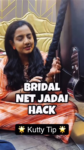 Arthi Balaji on Instagram: "Hairstyling Tip 🌟 Bridal Net jadai hack ✨ For bridal makeup / course ☎️ 95000 76778 #HairStylingTip #hairstyletutorial #hairstyles #BridalMakeup #BeautyTipsByArthiBalaji PearlsBeautyAcademy ArthiBalajiMakeoverStyles PearlsBeautyLounge ArthiBalaji"