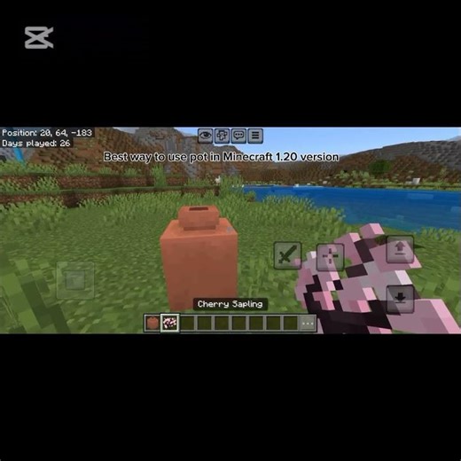 How to use pot in Minecraft 1.20 version 👍🏼🥲