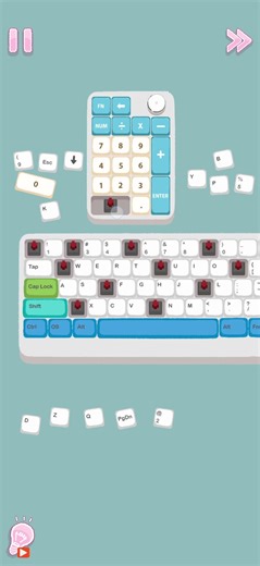 keyboard keys ⌨️🧮🤓 |Perfect Tidy - level 21|