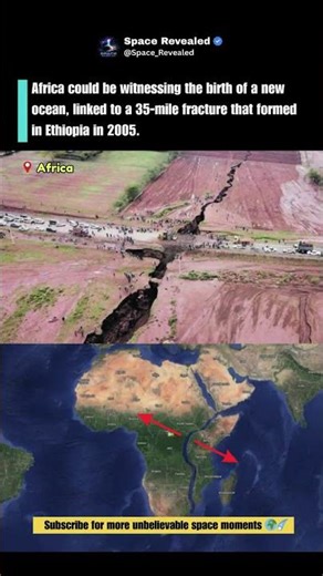 A New Ocean Is Forming in Africa 🌍🌊 #short #viral #trending #viralvideo #space #earth