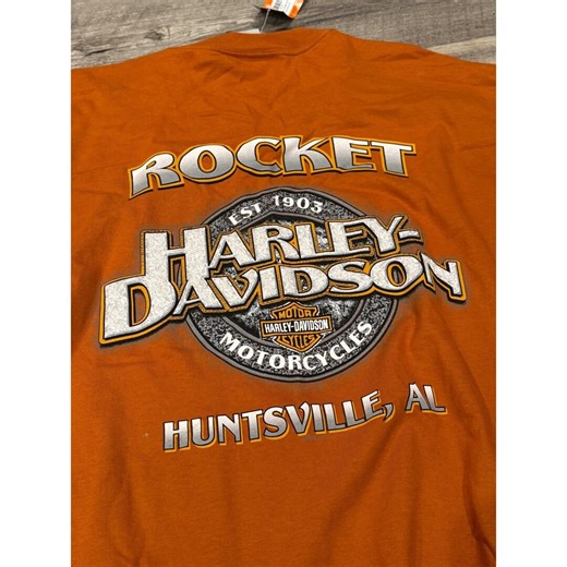 Harley Davidson Motorcycles Orange T Shirt XXXL Rocket Huntsville AL Men - Etsy