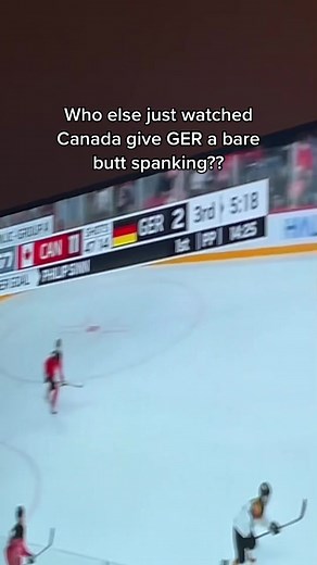 NOW THATS A LOT OF DAMAGE EH #worldjuniors #canadianhockey
