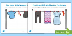 Fine Motor Skills Washing Line Peg Activity