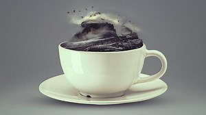 Photoshop Tutorial - A Mountain in a TEACUP Effect