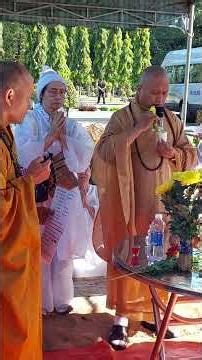 #funeral of a Buddhist monk performing purification ritual #funeral