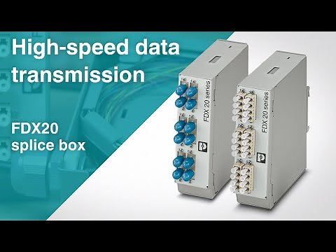 High-speed data transmission with the FDX20 splice box