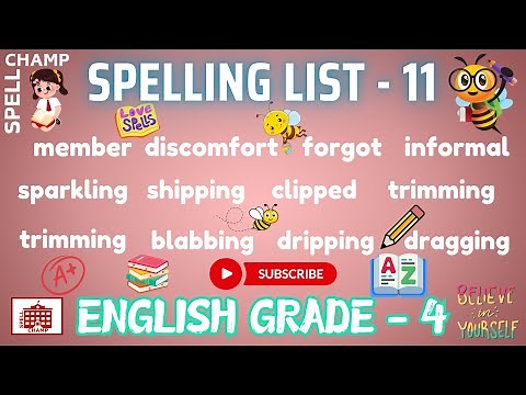 English Grade 4 Spelling List 11