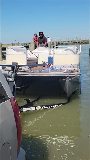 Loading Pontoon on Trailer!