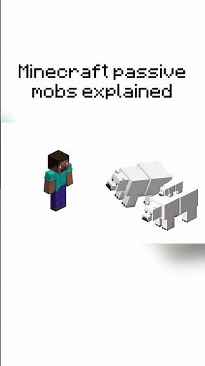 Neutral Mobs in Minecraft Explained Under 30 Seconds🔥⚡#shorts