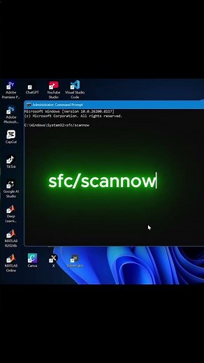 This fixes system errors automatically🤯(Windows secret commands part 5)