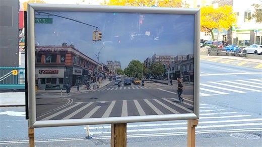 4.1K views · 98 reactions | Have you visited our new time machine? Walk by the corner of 157th Street & Broadway and see the landscape morph back to 1909 in this lenticular installation from artist Adrian Sas, reflecting on our city's rich history and ever-evolving present. Learn more: https://on.nyc.gov/3N5pLgC | New York City Department of Parks & Recreation | Facebook