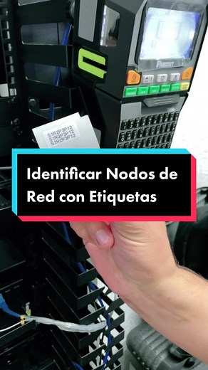 Identificación de Nodos de Red con Etiquetadora Panduit MP300