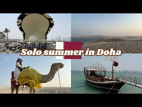 🏜️ SOLO in DOHA: From City to DESERT! (Day 2) | The Pearl, Dhows & INSANE Dune Bashing!