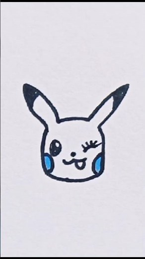 Easy Pokémon Pikachu drawing tutorial #shorts #drawing