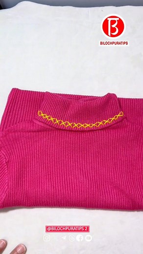 6.7K views · 29 reactions | Altering a turtleneck sweater into a high-neck sweater results in a beautiful result thanks to these sewing tips. Part 996 Follow My Page Instagram : @bilochpuratips2diystiching Follow My Page Instagram : @bilochpuratips2diystiching . . . . . . #bilochpuratips2diystiching #bilochpuratips2 #bilochpuratips #sewing #Needlework #rihanshahidkhan #reels . | Bilochpuratips 2 Diy Stiching | Facebook