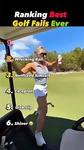 Ranking Best Golf Fails Ever 🫣 Number 1 though 💀(sound up)