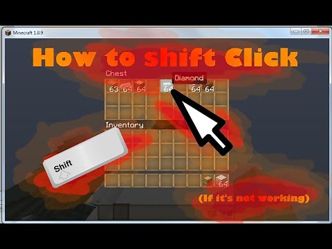 How to Shift Click (If it isn't working for you)