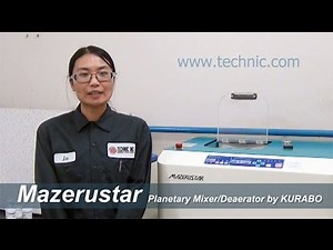 Mazerustar® Planetary Mixer Demonstration Video 4 - Mixing Silver Paste