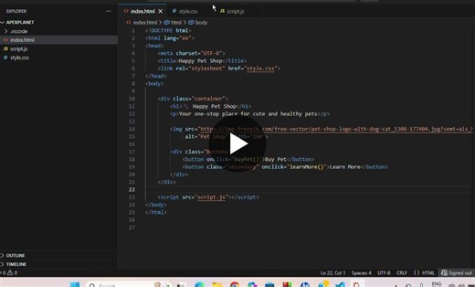 #webdevelopment #html #css #javascript #studentproject #learningbydoing #apexplanet | Navadurga Saladi