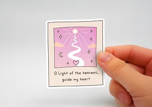 Islamic Cute Stickers - O Light of the Heavens Guide My Heart - Rayhana Stickers - Islamic Stickers - Cute Islamic Stickers - Quran Stickers - Etsy
