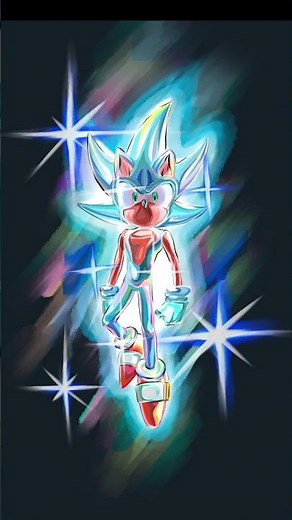 #shorts ✨️ONE LAYER✨️Drawing HYPER SONIC #sonic #sonicthehedgehog #hypersonic #drawing #draw #소닉 #그림