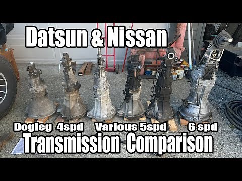 Datsun Nissan Transmission Comparison Dogleg, 4 Speed, 5 Speed & 6 Speed