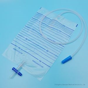 [Hot Item] Disposable Urine Drainage Collection Bags 2000ml with Cross Valve
