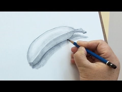 Still Life #22 - How to Draw a Banana with Pencil