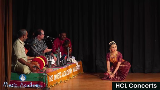 Join HCL Concerts and The Music Academy Madras for an evening of Bharatanatyam by M Divya Laxmi. Her performance reflects the elegance, discipline, and expressive depth of this timeless classical dance form. Concert Recording Rate – 21.10.2025 | HCL Concerts