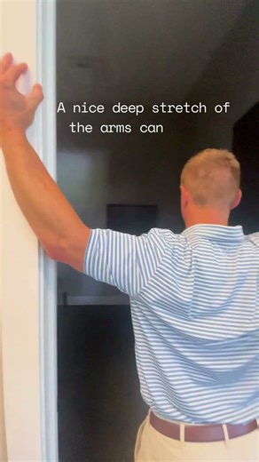 Shoulder stretch to relieve shoulder tension and pain.