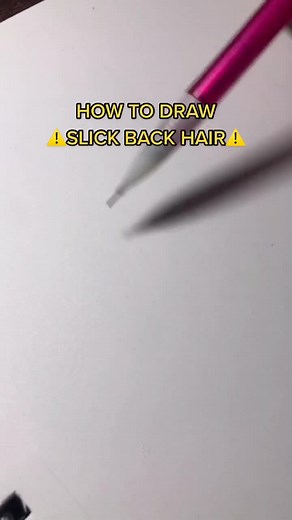 How to Draw Slick Back Hair Tutorial