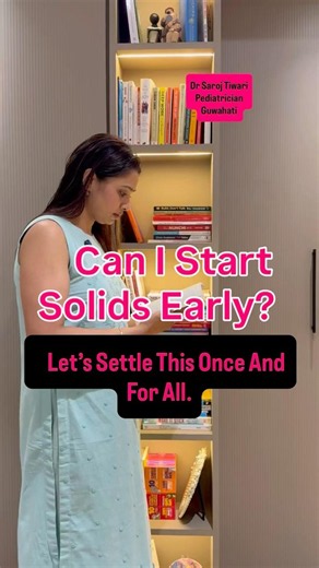 Can I Start Solids Early? #startingsolids #babyfeeding #shorts