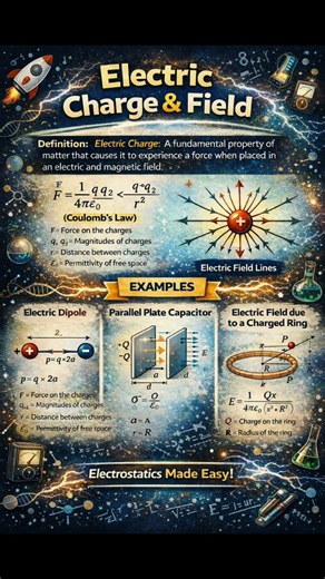 Electrostatics Made Easy 🔥 Electric Charge & Field 🤯| Class 12 Physics💥