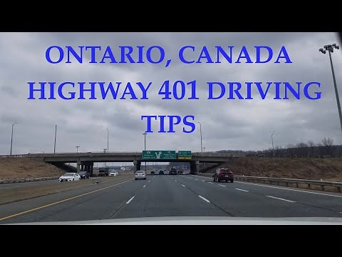 Highway 401 Driving tips Ontario, Canada
